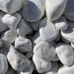 Галька белая мрамор 70-120мм